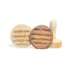 Koekstempel met lange tekst